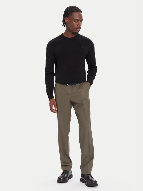 Calvin Klein Calvin Klein Sveter LV04LB305G Čierna Regular Fit