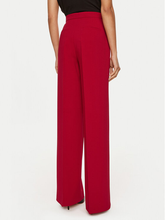 PINKO Pinko Pantaloni din material Pergamino 100331 A20Q Roșu Regular Fit