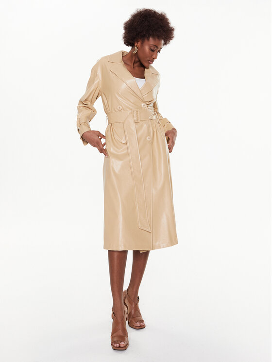 TWINSET TWINSET Viharkabát 231TP2093 Ekru Regular Fit