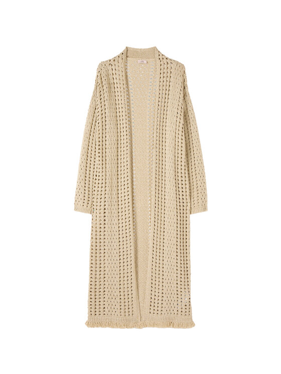 Oltre Oltre Kardigan M577E001972N008 Złoty Baggy Fit