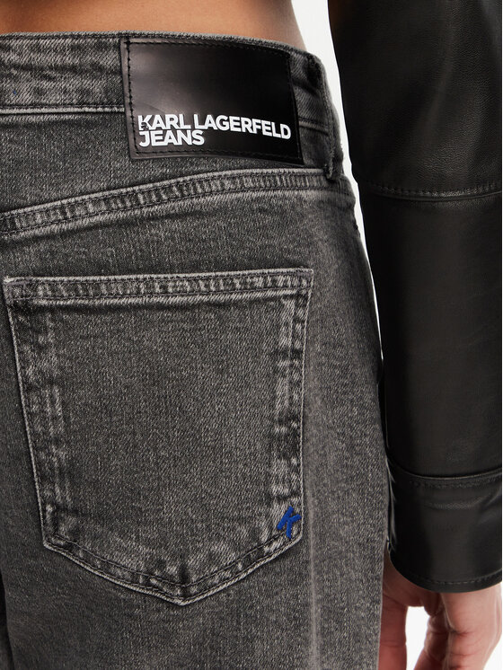Karl Lagerfeld Jeans Karl Lagerfeld Jeans Džinsai A1W10041 Pilka Mom Fit