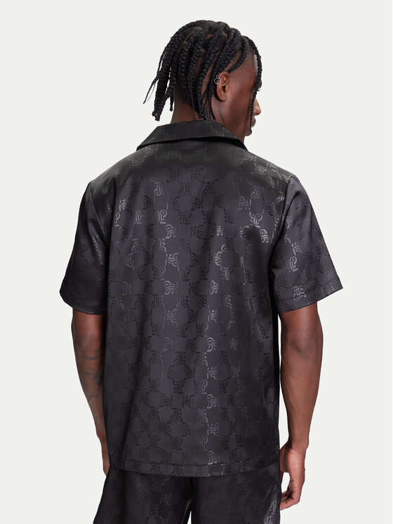 Karl Kani Karl Kani Marškiniai Signature All Over Print Resort PD00005369 Juoda Regular Fit