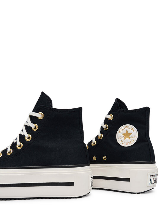 Converse Converse Кецове Chuck Taylor All Star Lift Double Stack Lace A20780C Черен