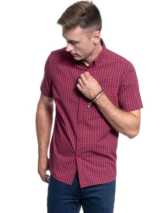 Mustang Mustang Camicia COLLIN BDC 1/2SLV Blu Regular Fit