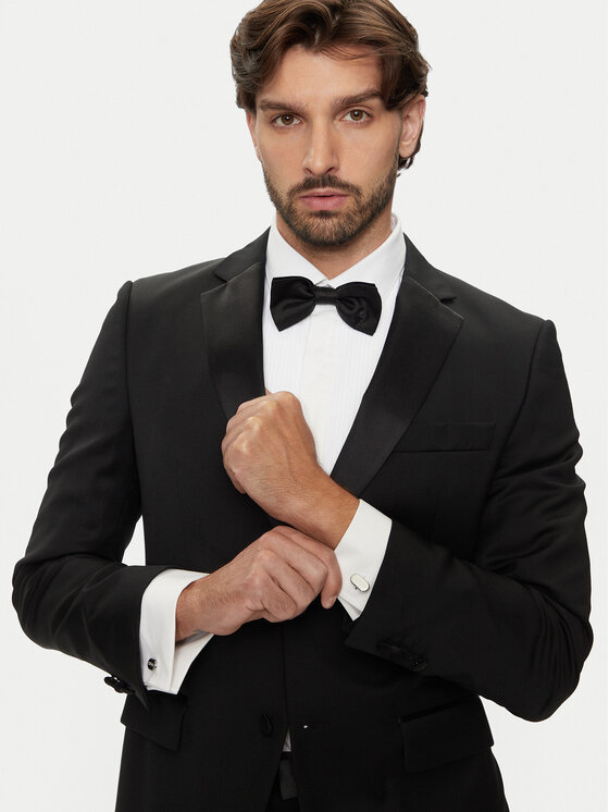 HUGO Hugo Manžete za košulju E-Classic 50494892 Srebrna