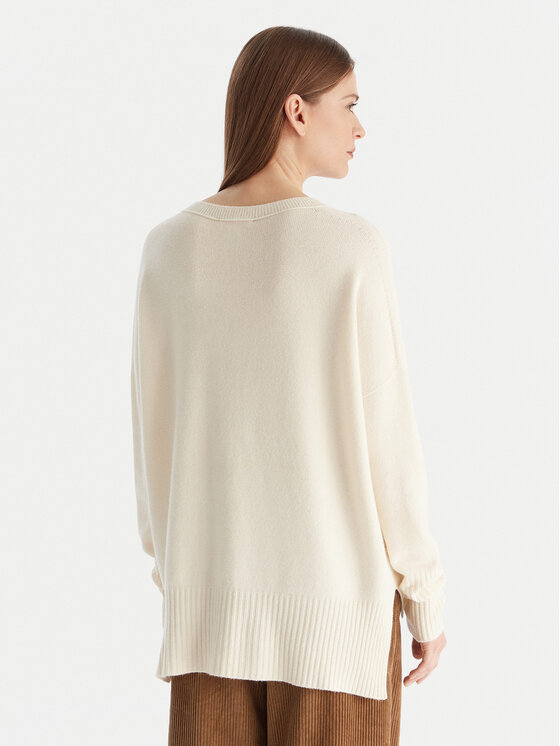 Kontatto Kontatto Maglione 3M0842C Écru Relaxed Fit