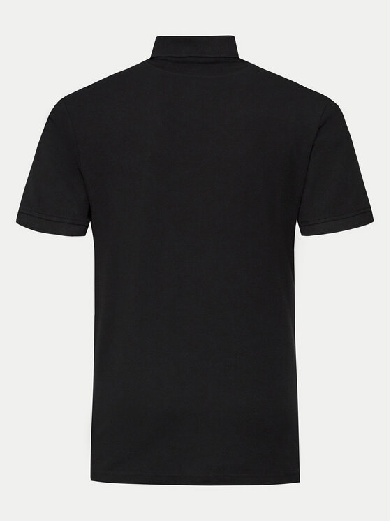 INDICODE INDICODE Polo särk Wadim 40-913 Must Slim Fit