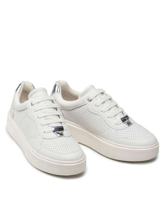 Geox Geox Sneakersy D Nhenbus A D258DA 08554 C1000 Biela
