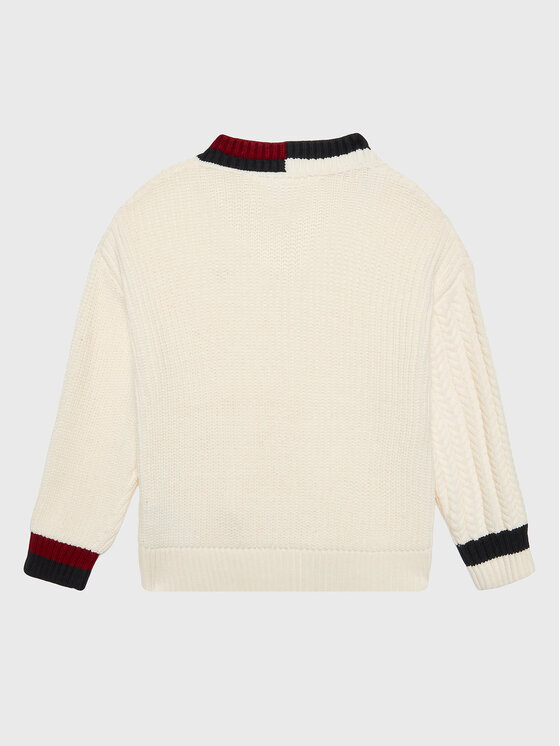 Tommy Hilfiger Tommy Hilfiger Džemperis KG0KG06903 Écru Oversize