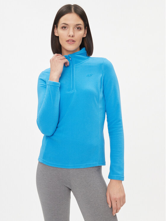 4F Termo bielizeň vrchné diely 4FAW23UFLEF031 Modrá Slim Fit
