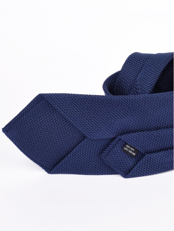 ELSNER ELSNER Cravatta JEDWAB GRENADYNA GARZA FINA A1892 Blu scuro