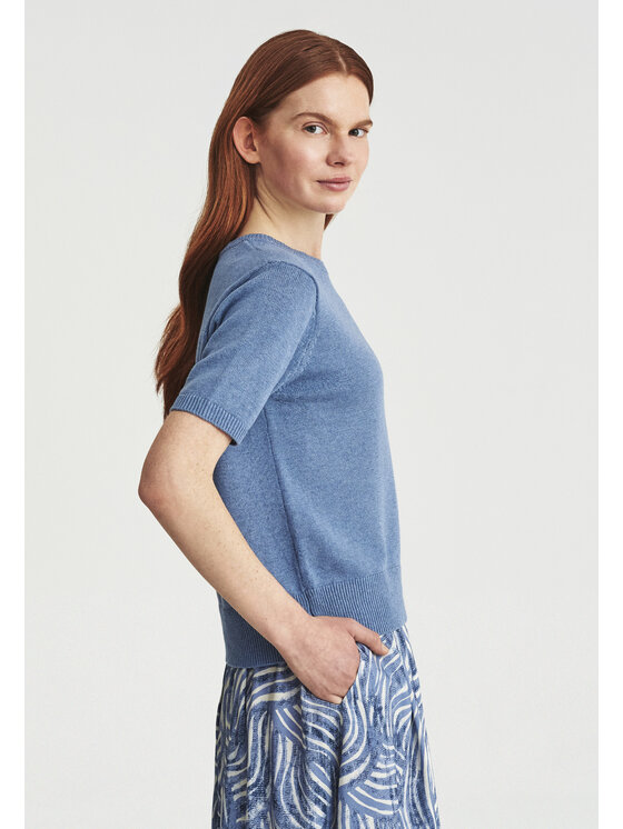 TATUUM TATUUM Bluzka FLOM Niebieski Loose Fit