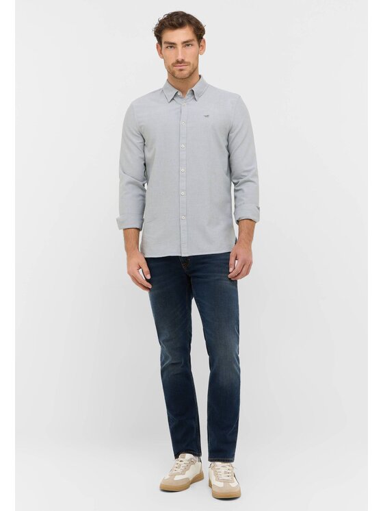 Mustang Mustang Koszula Style Edinburg Zielony Slim Fit