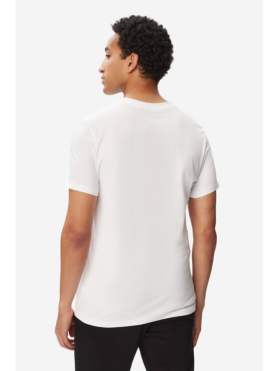 4F 4F T-Shirt 4FWMM00TTSHM2257-10S Biały Regular Fit