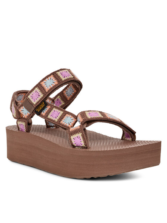 Teva Teva Sandále Flatform Universal Crochet 1150210 Hnedá