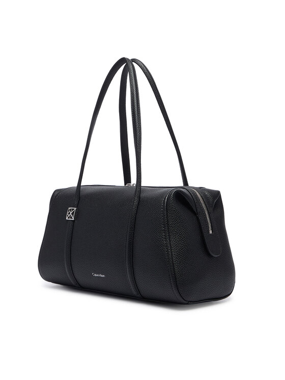Calvin Klein Calvin Klein Ročna torba Emblem Hw Pebble Doctor Shoulder LV04F3614G Črna