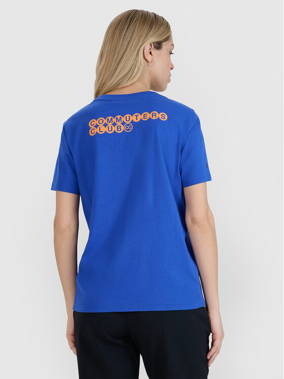 4F 4F T-shirt A NEW ROAD AHEAD Blu Oversize