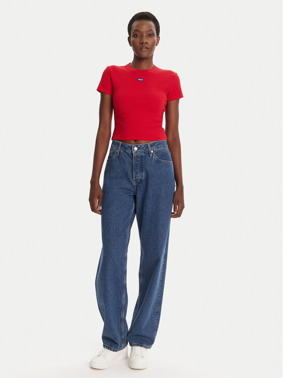 HUGO HUGO T-särk Baby 50510749 Punane Slim Fit