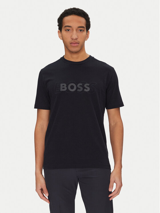 BOSS Tričko 50531271 Tmavomodrá Regular Fit
