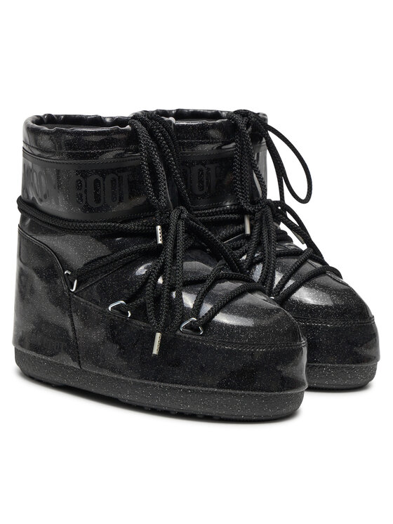 Moon Boot Moon Boot Μπότες Χιονιού Icon Low Glitter 80D1409440 Μαύρο