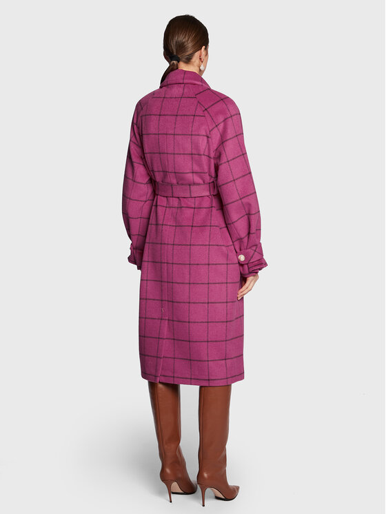 Custommade Custommade Płaszcz wełniany Isabel 999540835 Różowy Regular Fit