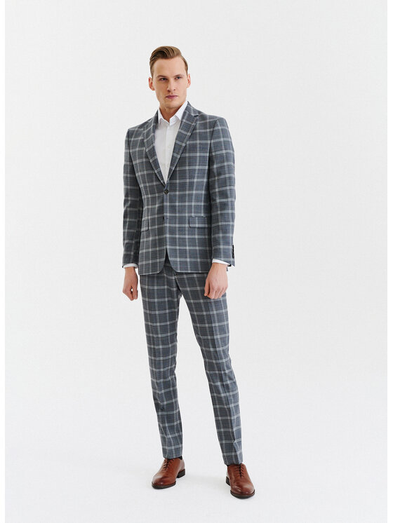 Pako Lorente Pako Lorente Marynarka P23SP-3G-020 Szary Super Slim Fit