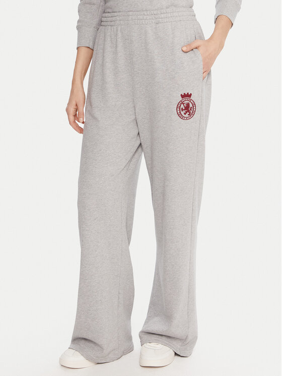Tommy Hilfiger Tommy Hilfiger Pantaloni trening UW0UW06081 Gri Wide Leg