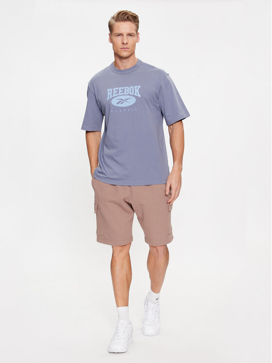 Reebok Reebok Tričko Archive Essentials IK6123 Modrá Regular Fit