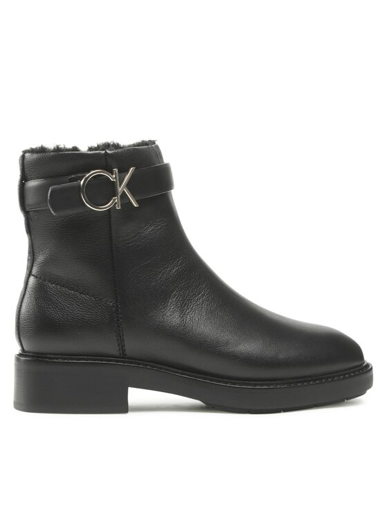 Calvin Klein Calvin Klein Stivaletti Rubber Sole Ankle Boot Hw Wl-Lth HW0HW01257 Nero