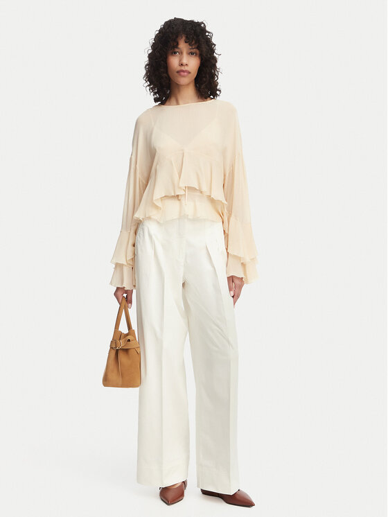 BOSS BOSS Штани з тканини C Tanjura5 50558693 Кремовий Regular Fit