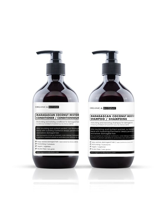 Organic & Botanic Organic & Botanic Szampon i odżywka z kokosem z Madagaskaru Organic & Botanic Zestaw do pielęgnacji włosów