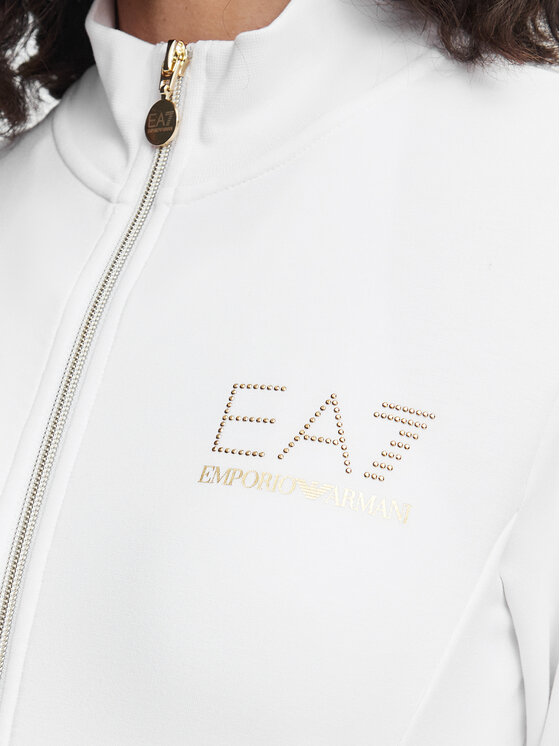 EA7 Emporio Armani EA7 Emporio Armani Majica dugih rukava 8NTM43 TJ9RZ 1100 Bijela Regular Fit