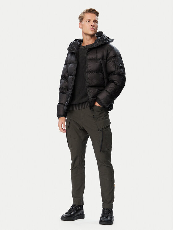 C.P. Company C.P. Company Vatovaná bunda 21CMOW215A110416A Čierna Regular Fit