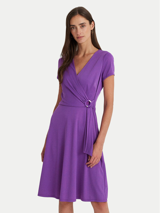 Lauren Ralph Lauren Každodenné šaty 250868161011 Fialová Regular Fit