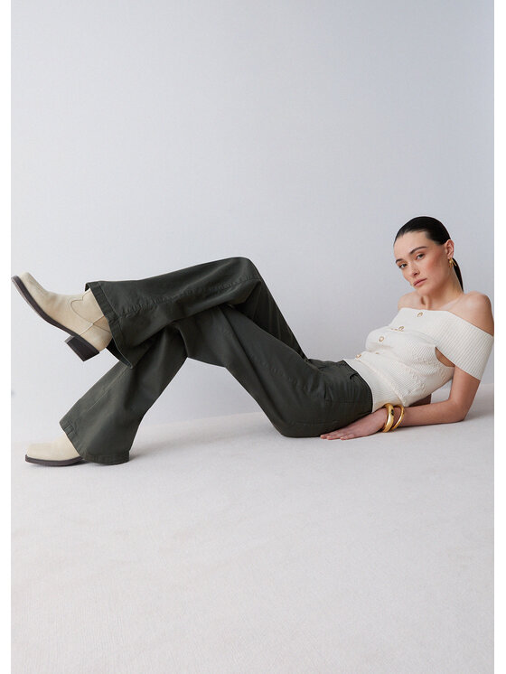 Liu Jo Liu Jo Pantaloni di tessuto WA6274T925790822 Verde Regular Fit