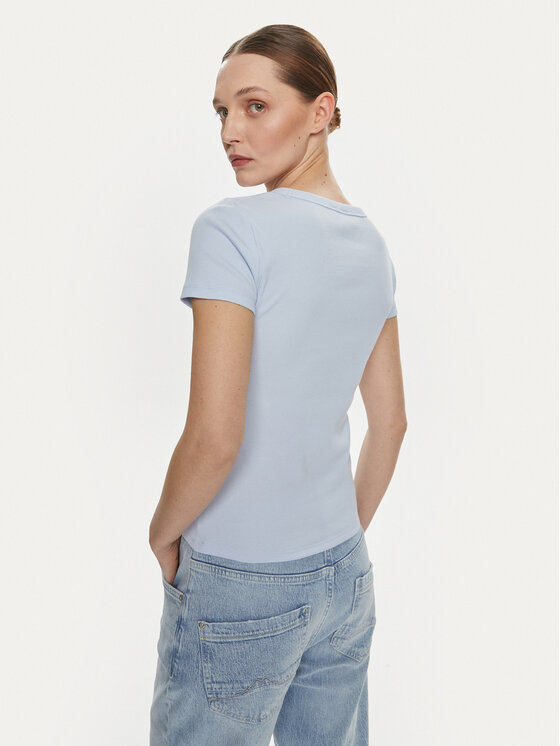 Gap Gap T-shirt 870883 Svijetloplava Slim Fit