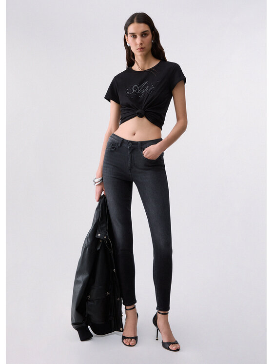 Liu Jo Liu Jo T-Shirt TF6241JS923L9584 Czarny Regular Fit