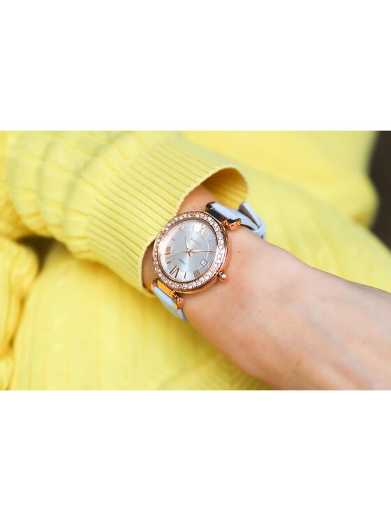 Casio Casio Zegarek SHE-4057PGL-7BUER Niebieski