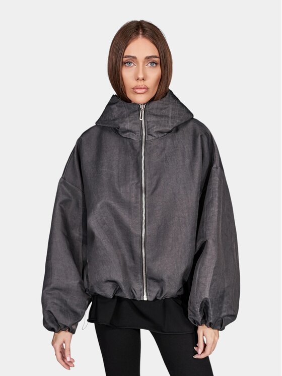MADE BY SOCIETY MADE BY SOCIETY Kurtka anorak Ciner Graphite - J27731 Szary Basic Fit