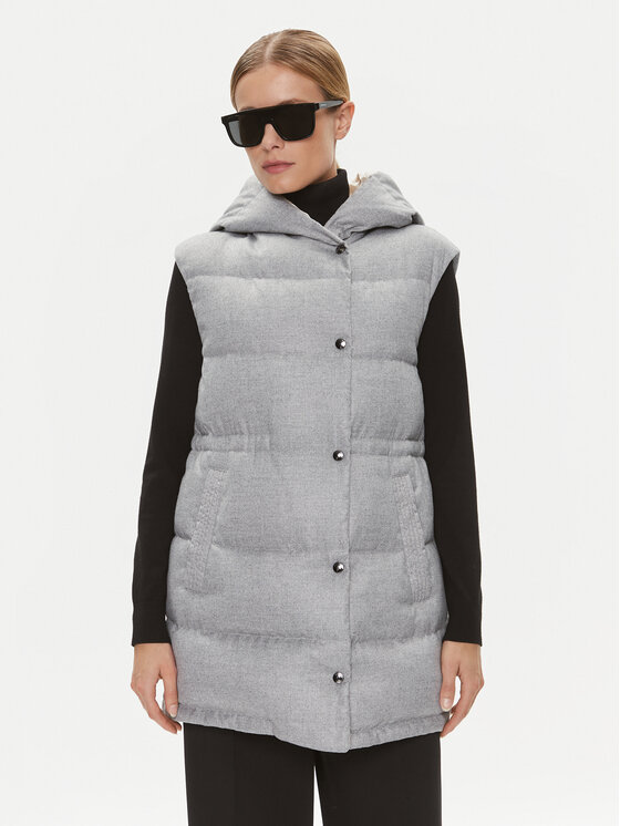 Peserico Vestă S03308D Gri Regular Fit