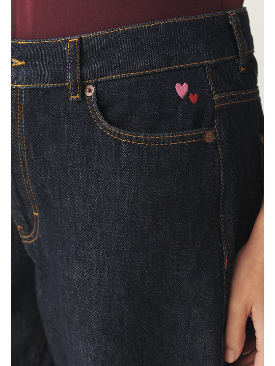 TATUUM TATUUM Jeansy AURA Granatowy Loose Fit
