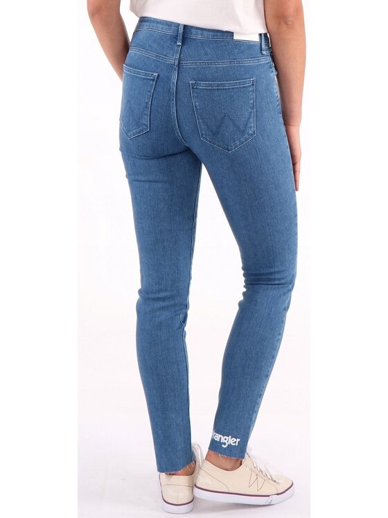 Wrangler Wrangler Jeans SLIM CROP Blu Skinny Fit