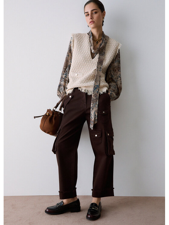 Liu Jo Liu Jo Pantaloni cargo CF6227T1819X0807 Marrone Regular Fit