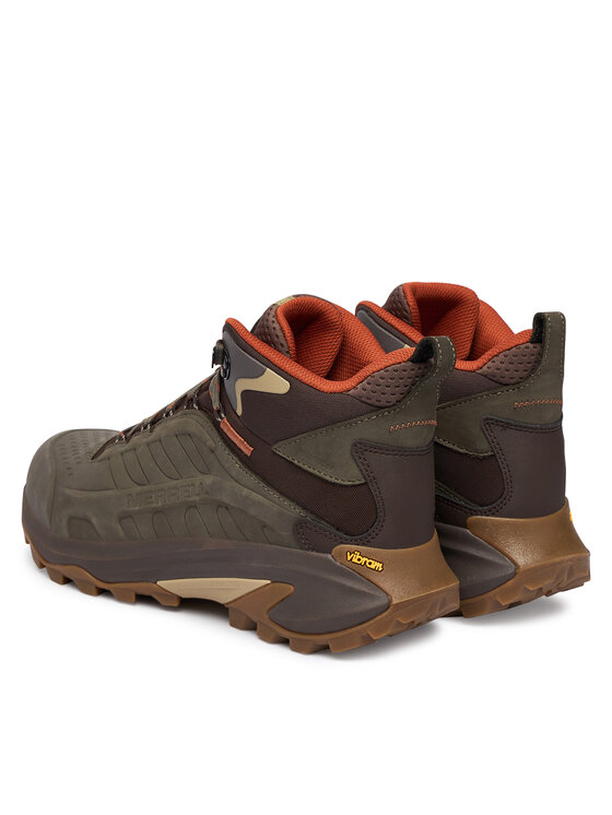 Merrell Merrell Bakancs Moab Speed 2 Leather MID Waterproof J037781 Zöld