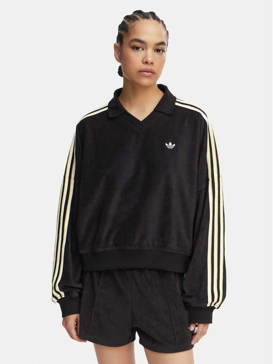 adidas Bluza Terry Towel KD1402 Czarny Oversize