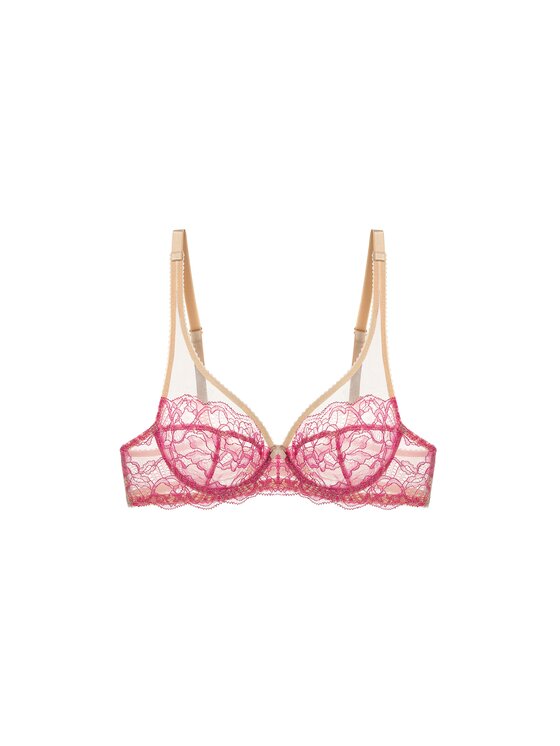 Perilla Perilla Biustonosz z fiszbiną Biustonosz Loris Dark Pink Różowy