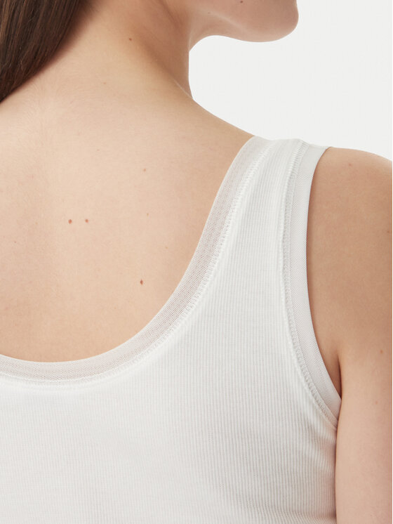 Patrizia Pepe Patrizia Pepe Top 2M4523/J407-W146 Bijela Slim Fit