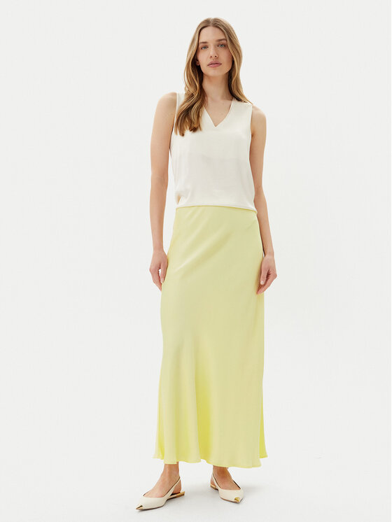 ViCOLO ViCOLO Maxi sukňa Gonna TD0472 Žltá Slim Fit