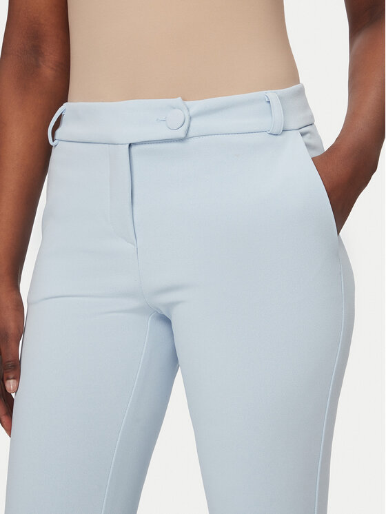 Rinascimento Rinascimento Kalhoty z materiálu CFC0127865003 Světle modrá Slim Fit