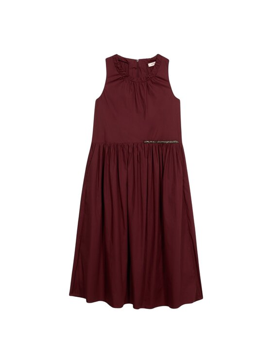 Oltre Oltre Sukienka codzienna 7371R104913N036 Bordowy A-Line Fit